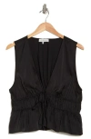 Wayf Nadine Deep V-neck Sleeveless Top In Black