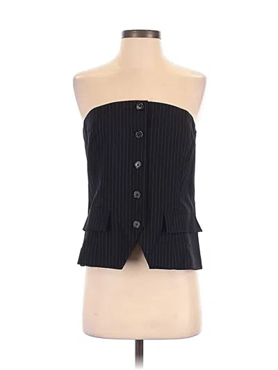 Wayf Tube Top Black Strapless Neckline Tops In Blue