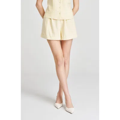 Wayf Vera Linen Blend Shorts