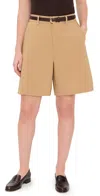 Wayf Wide Leg Shorts Khaki In Khaki
