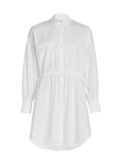 Wayf Women's Heather Cotton Shirtdress In Ivory