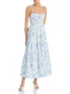 Wayf Rachelle Tiered Dress In Blue