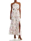 Shop Wayf Womens Metallic Long Maxi Dress In Multi