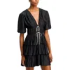 Wayf Thinking Of You Mini Dress In Black