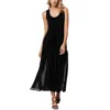 Wayf Womens Tiered Drop Waist Fit & Flare Dress In Black