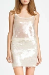 Wayf X Chérie Madeleine Je T'aime Sequin Tank In Cream