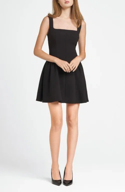 Wayf X Chérie Madeleine Mademoiselle Fit & Flare Minidress In Black