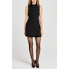 Wayf X Sara Walker Andie Sequin Sleeveless Bouclé Minidress In Black
