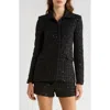 Wayf X Sara Walker Andie Sequin Tweed Jacket In Black