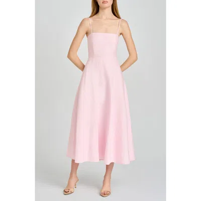 Wayf X Styled By Coco! Josefina Linen Blend Dress In Pink