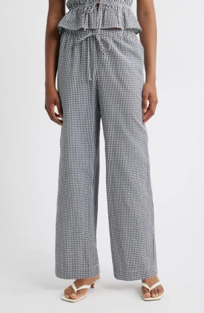 Wayf X Styled By Coco! Nina Gingham Seersucker Straight Leg Pants