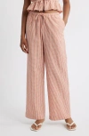 Wayf Nina Pants Clay Seersucker