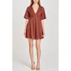Wayf Zelma Short Sleeve Babydoll Minidress