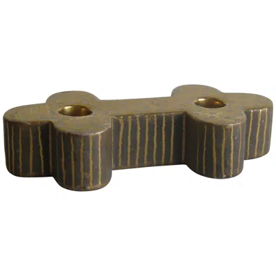 Pre-owned Waylande Gregory Art Deco  Studio Art Pottery Candlestick Holder Candleholder In Brown
