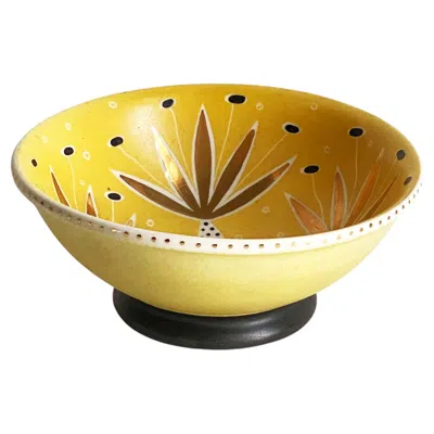 Pre-owned Waylande Gregory Original Mid-century Modern Ceramic Bowl, New York, 1950s In Brown