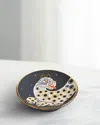 Waylande Gregory Small Leopard Bullet Bowl In Black
