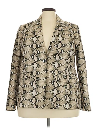 Pre-owned Wdny Blazer Jacket In Gold