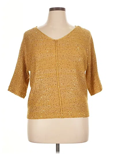 Pre-owned Wdny Cardigan Sweater In Gold