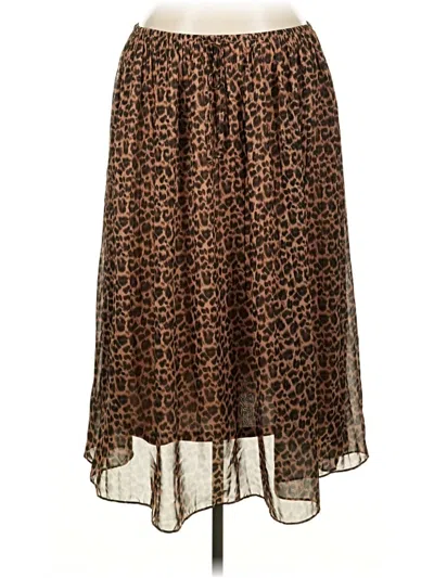 Pre-owned Wdny Casual Skirt In Brown