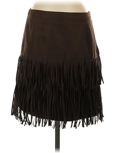 Pre-owned Wdny Casual Skirt In Brown