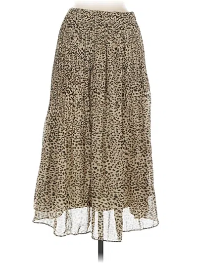 Pre-owned Wdny Casual Skirt In Gold
