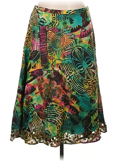 Pre-owned Wdny Casual Skirt In Green