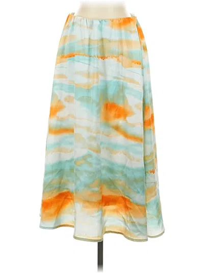 Pre-owned Wdny Casual Skirt In Orange