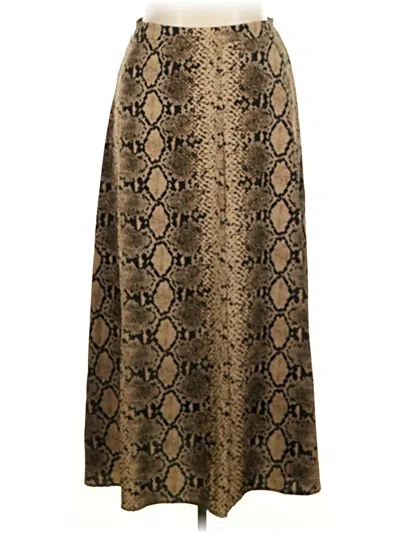 Pre-owned Wdny Formal Skirt In Gold