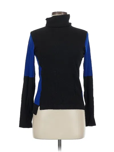 Pre-owned Wdny Long Sleeve Top Black Turtleneck Tops