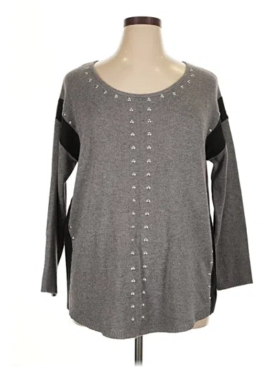 Pre-owned Wdny Pullover Sweater In Gray