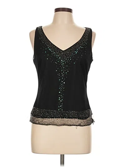 Pre-owned Wdny Sleeveless Blouse In Black