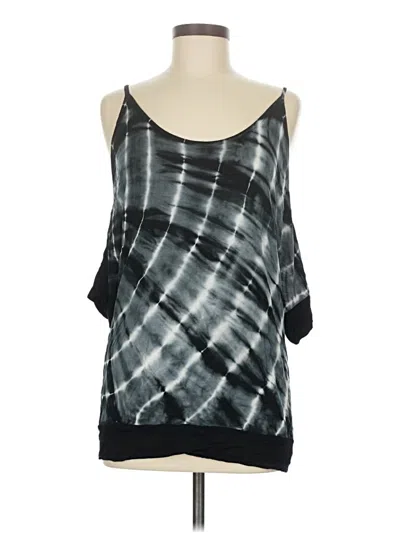 Pre-owned Wdny Tank Top Black Cold Shoulder Neckline Tops