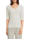 Wdny Women's Glitter Knit Top In Cream