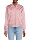 Wdny Women's Pearl Quilted Bomber Jacket In Fairy Vibe