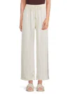 Wdny Women's Solid Drawstring Pants In Cream