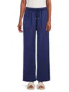 Wdny Women's Solid Drawstring Pants In Navy