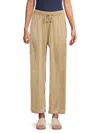 Wdny Women's Studded Drawstring Pants In Brown