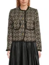 Wdny Women's Textured Tweed Button-front Jacket In Multi