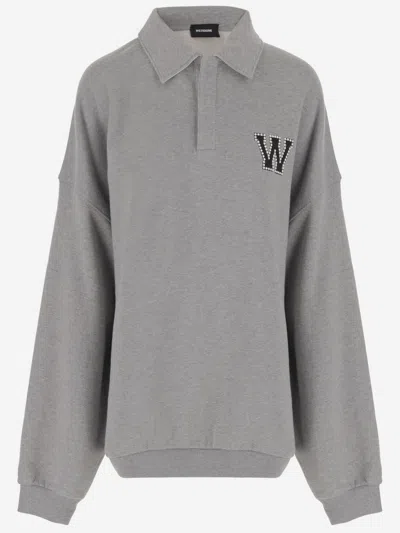 We 11-done Grey Polo Sweater