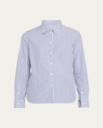 We-ar4 Classic Stripe Shirt In Blue