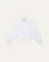 We-ar4 Long-sleeve Drawstring Cotton Shirt In Cotton White
