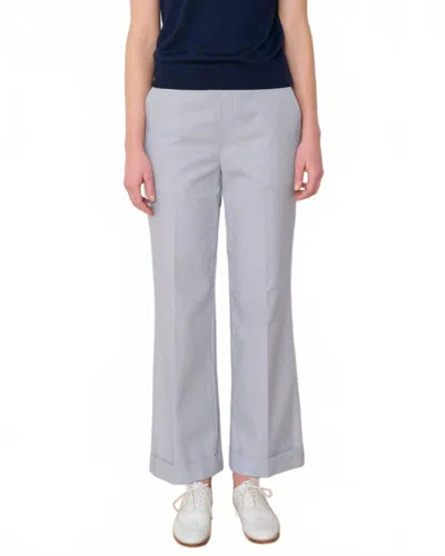 We-ar4 Parker Pants In Navy Pinstripe In Gray