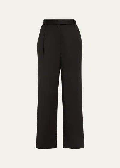 We-ar4 Pleated Boyfriend Pants In Black