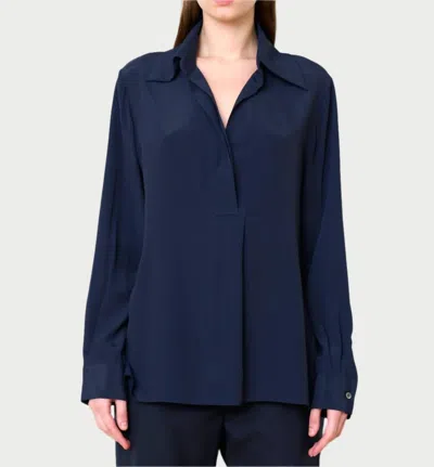 We-ar4 Standard Blouse In Navy In Blue