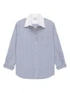 We-ar4 Striped Shirt In Blue