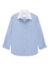 We-ar4 Striped Shirt In Blue