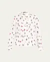 We-ar4 Academy Blouse Ii In White Multi