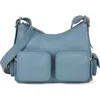 We-ar4 The Cargo Leather Crossbody Bag In Blue