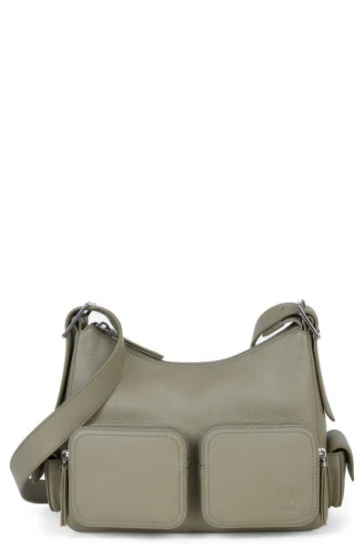 We-ar4 The Cargo Leather Crossbody Bag In Green