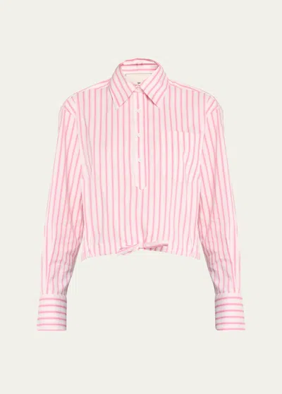 We-ar4 The Cc Shirt In Pink Stripe